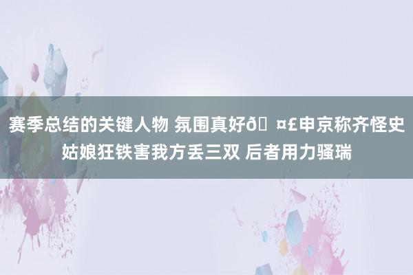 赛季总结的关键人物 氛围真好🤣申京称齐怪史姑娘狂铁害我方丢三双 后者用力骚瑞