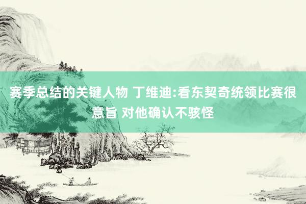 赛季总结的关键人物 丁维迪:看东契奇统领比赛很意旨 对他确认不骇怪