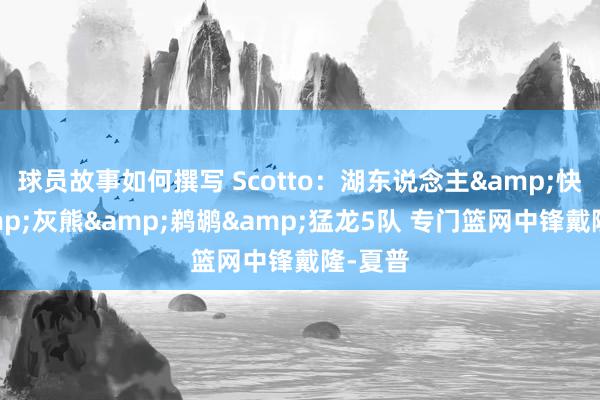 球员故事如何撰写 Scotto：湖东说念主&快船&灰熊&鹈鹕&猛龙5队 专门篮网中锋戴隆-夏普